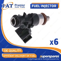 6 Pcs PAT Fuel Injectors for Jeep Cherokee KL 3.2L EHB V6 24V SUV Compact 14-17