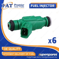 6 Pcs PAT Fuel Injectors for Hyundai Santa Fe CM DM TM 3.5L G6DC G6DF 2009-2020