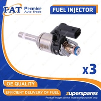 3 Pcs PAT Fuel Injectors for Audi A1 30 TFSI Stronic GB 1.0L DKJA 2019-2024