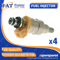 4 x PAT Fuel Injector for Holden Jackaroo L1 Rodeo TE TF 2.6L 4ZE1 I4 1988-1998
