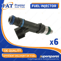 6 x PAT Fuel Injector for Dodge Nitro KA 3.7L EKG V6 12V SOHC 2007-2012