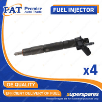 4 x PAT Fuel Injector for BMW 520D E60 X3 E83 2.0L N47TU2D20 N47D20C 2007-2011