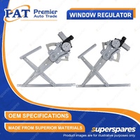 PAT Front LH + RH Window Regulators & Motor for Isuzu D-Max TFR TFS MU-X UCR UCS