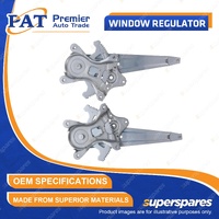 PAT Rear LH + RH Window Regulators for Toyota Mark X GRX120 2.5L 2004-2009