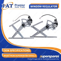 PAT Front LH + RH Window Regulators & Motor for Toyota Landcruiser J100 98-02