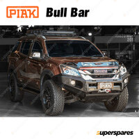 PIAK Elite No Loop Bull Bar for Isuzu MU-X Black Tow Points & Orange Underbody