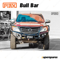 PIAK Elite Post Bar Bull Bar for Mazda BT-50 Black Tow Points & Orange Underbody