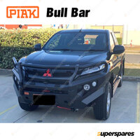 PIAK Elite Post Bar Bull Bar for Mitsubishi Triton MR 18-On Orange Tow Points