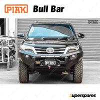 PIAK Elite No Loop Bull Bar for Toyota Fortuner 15-21 Black Tow&Orange Underbody