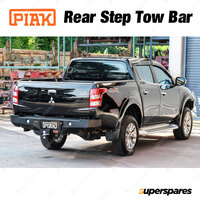 PIAK Premium Rear Step Tow Bar & Side Protection for Mitsubishi Triton MQ 15-18