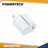 Powertech Charger Power Adapter 20W USB-C Wall Charger for Travelers