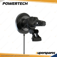 Powertech 15W Premium 2-In-1 Magnetic Wireless Qi Car Charging Phone Cradle