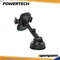 Powertech Air Vent Mount Holder Clip Phone Cradle with 15W Wireless Charge