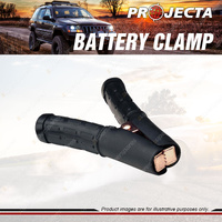 Projecta Heavy-Duty Brass Plated Steel Battery Clamp Rubber Outer Casing Black