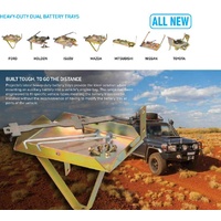 Projecta HD Dual Battery Tray for Mitsubishi Pajero Pajero NM NP NS NT NW