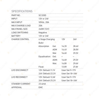 Projecta MPPT Automatic Solar Charge Controllers Max Charge/Load 20A