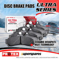 8x Front + Rear Ultra Ceramic Disc Brake Pads Set for Ssangyong Korando C300