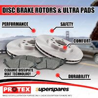 Rear Brake Rotors + Ultra Pads for Holden Commodore VE VF 6.0L 6.2L 260kW 270kW