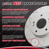 Protex Frt NS5 Brake Rotors for Holden Commodore One Tonner Crewman VT VX VY VZ