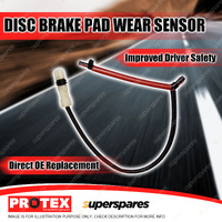 Protex Front Brake Pad Wear Sensor for Porsche Cayenne S 9PA 4.8L 2007-2010