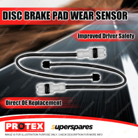 2 x Protex Front Brake Pad Wear Sensors for Porsche 944 S 2.5L Coupe 1987-1989