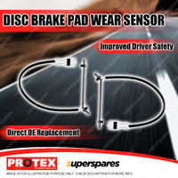 2 x Protex Front Brake Pad Wear Sensors for Porsche 911 987 991 997 2004-2017
