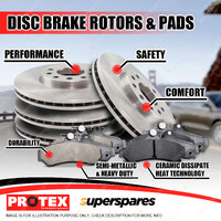 Front + Rear Disc Brake Rotors Brake Pads for Cadillac Escalade 6.2L Wagon 2007