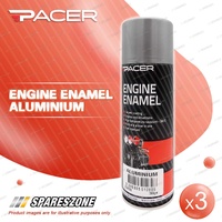 3 x Pacer Engine Enamel Aluminium 300G - Silicone-Ceramic Nano-Technology