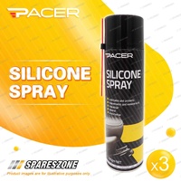 3 x Pacer Silicone Spray 350G - Quick and Efficient Solutions Rust Prevention