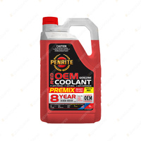 Penrite Red OEM Coolant Premix Engine Coolant 5 Liter COOLREDPMX005