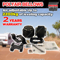 Polyair Bellows Air Bag Suspension Kit 2200kg for TOYOTA HILUX 4WD 05-15 RAISED