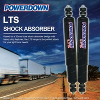 2 x Rear POWERDOWN LTS Shock Absorbers for ISUZU FTS Series FTS12 4x4 84-88