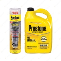 Prestone 488ML Radiator Stop Leak and 3.78L 50/50 Antifreeze Coolant
