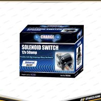 Charge 12V 50 Amp Solenoid Switch - On / Off Switch Universal Fitment