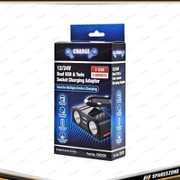Charge 12/24V Dual USB & Twin Socket Charging Adaptor - Suit for Multiple Device