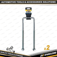 2 x Loadmaster U Bolts - Square 85 x 14 x 260mm Carbon Steel Grade 101