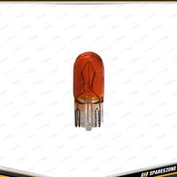 10 Pcs of Motolite 12V 5W Amber Wedge Globe - W2.1 X 9.5D Wedge Light Bulbs