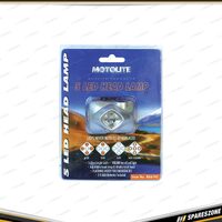 Motolite 5 LED Head Lamp - 3 Lighting Modes Ultra Bright LEDs Long Service Life