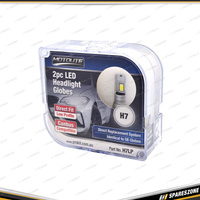 2 Pcs of Motolite H7 Direct Fit LED Headlight Canbus Globes - with Cooling Fan