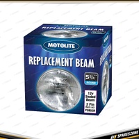 2 x Motolite 12V 55W 2 Pin Sealed Beams - 5-3/4" 146mm Diameter Round Small Beam