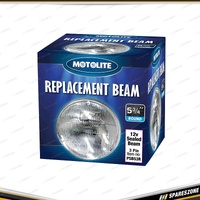2 x Motolite 12V 37.5/60W 3 Pin Sealed Beams - 5-3/4" 146mm Dia Round Small Beam