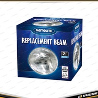 2 x Motolite 24V 75/55W 3 Pin Sealed Beams - 7" 178mm Diameter Round Large Beam