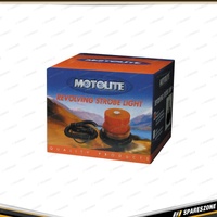2 x Motolite 60 LED Revolving / Strobe Lights - Amber with Screw On Base