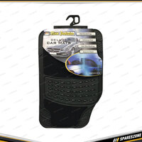 3 Pcs of PC Covers Black Carpet/Rubber Mat Set - Front & Rear Odourless Rubber