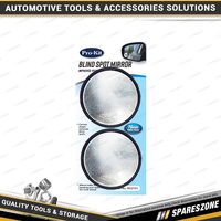 2 Pcs of Pro-Kit Mirror - 75mm 3 Inch Blind Spot Simple to Attach Dual Vision