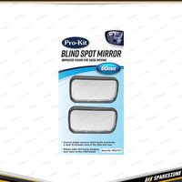 2 Pcs of Pro-Kit Mirror - Blind Spot Mini Rectangular Mirror for Cars