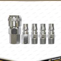 5 Pcs of PK Tool Nitto Style Quick Fit Coupling Set - Include Quick Couplers