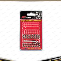 33 Pcs PK Tool 1/4" Hex Security Bits Set - with 60mm Magnetic Bits Holder Cr-V