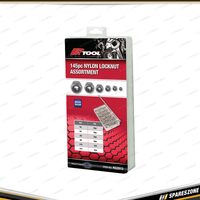 150 Pcs of PK Tool Nylon Locknut Assortment - In Re-Sealable Plastic Case