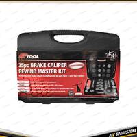 35 Pcs of PK Tool Brake Caliper Rewind Master Kit - Suit Most European Vehicles